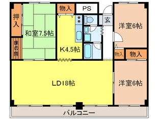 マスターズエル綾園20の物件間取画像